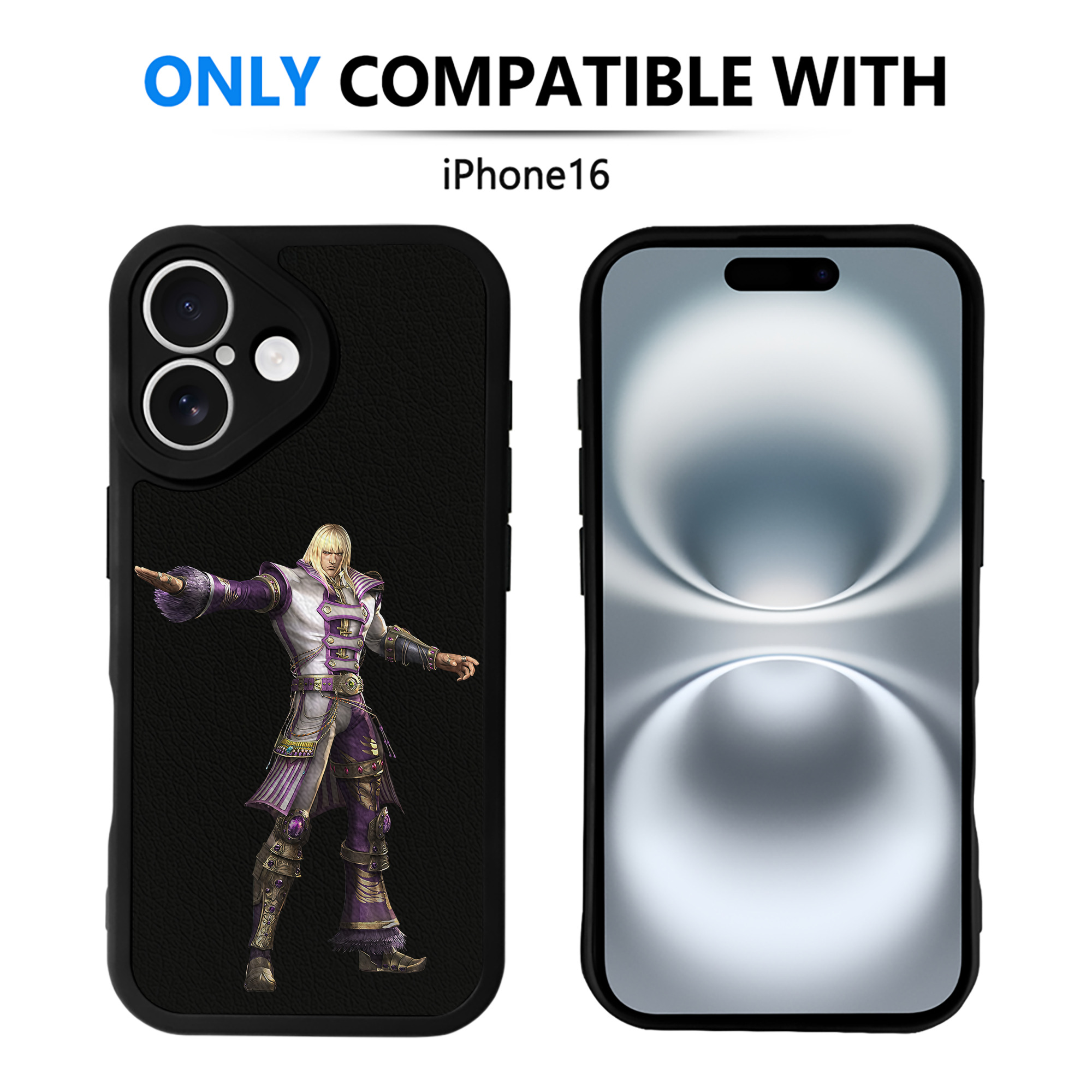 （画像用） 北斗の拳 Fist of the North Star 【iPhone 16シリーズ対応】シリコンスマホケース（レザー調） 材質：シリコン